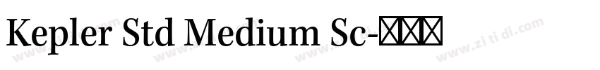 Kepler Std Medium Sc字体转换